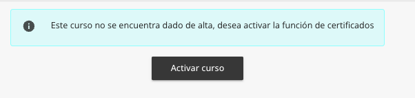 Activación de la Aplicación de Certificados