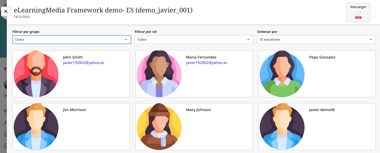 Configuración de la herramienta Roster