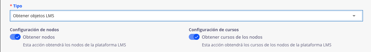 Obtener objetos del LMS