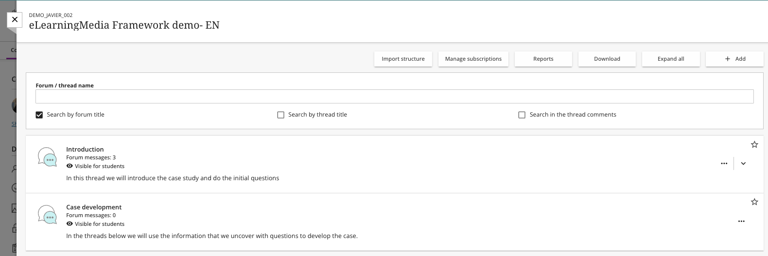 Teacher user interface