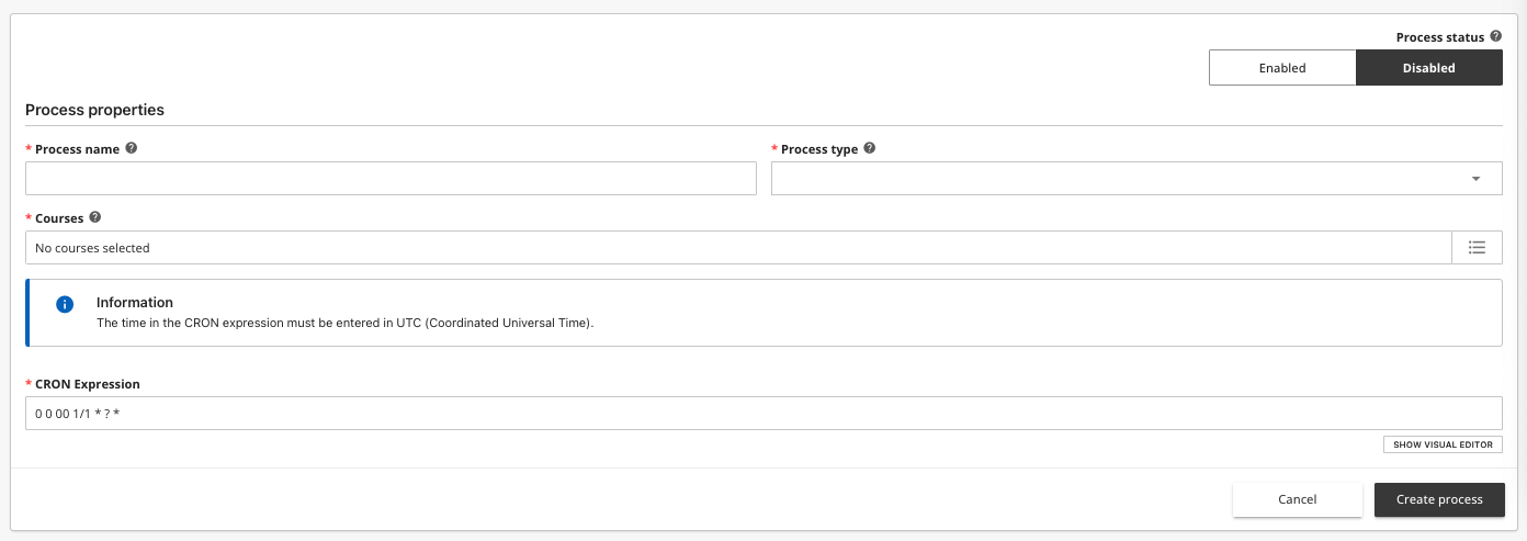 Process Configuration