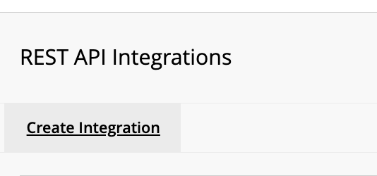 REST API Integration